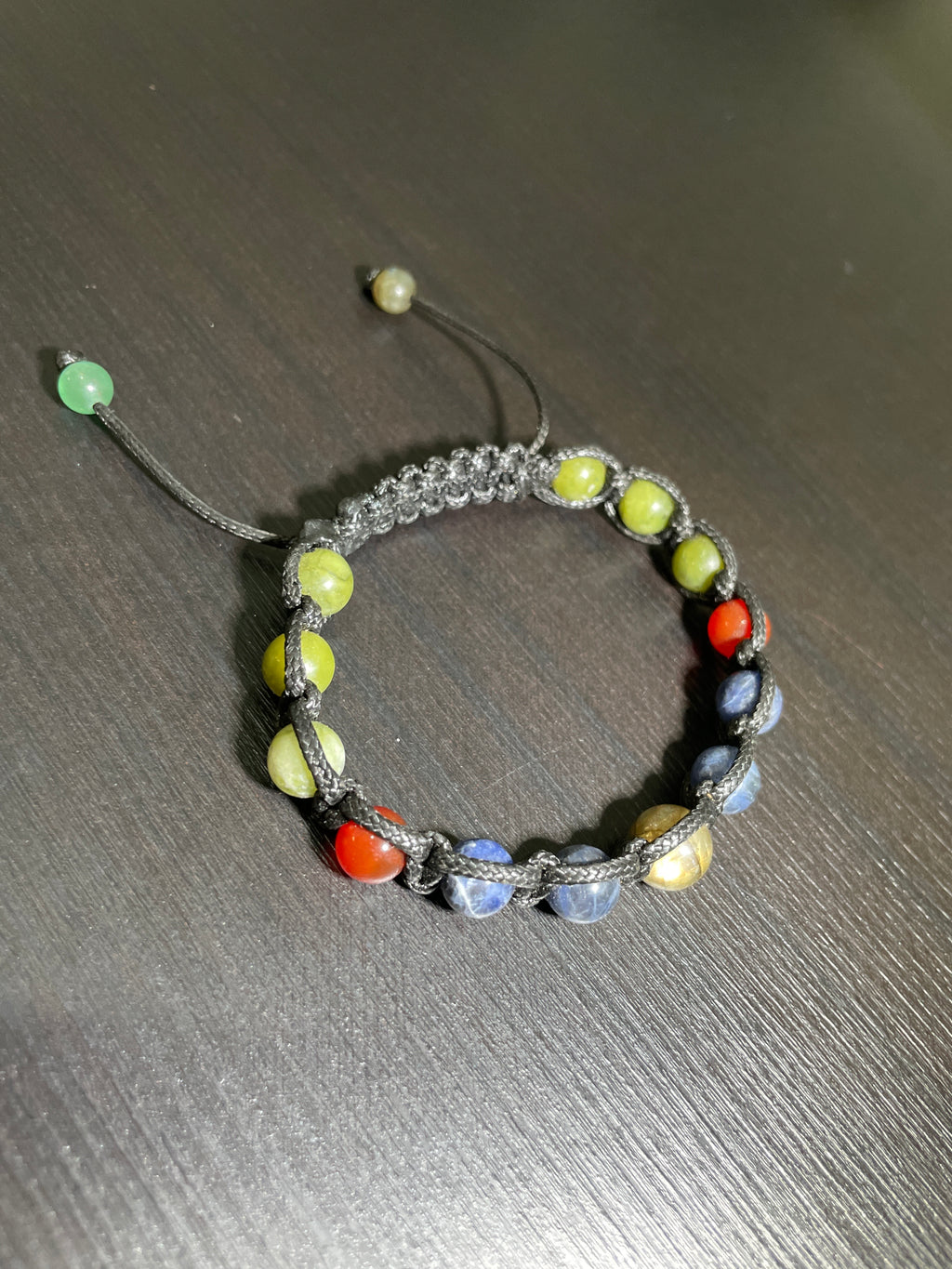 Serpentine Jade, Carnelian, Sodalite, Labradorite Handmade Bracelet