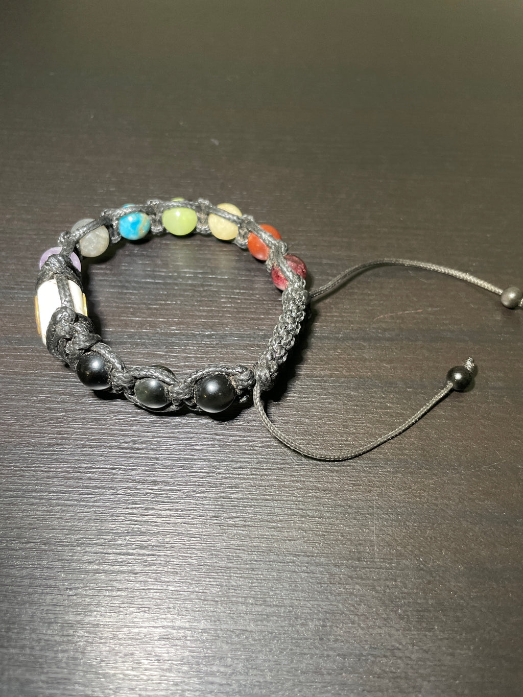 Nepal Shell, 7 Chakras, Om Mani Padme Hum Handmade Bracelet