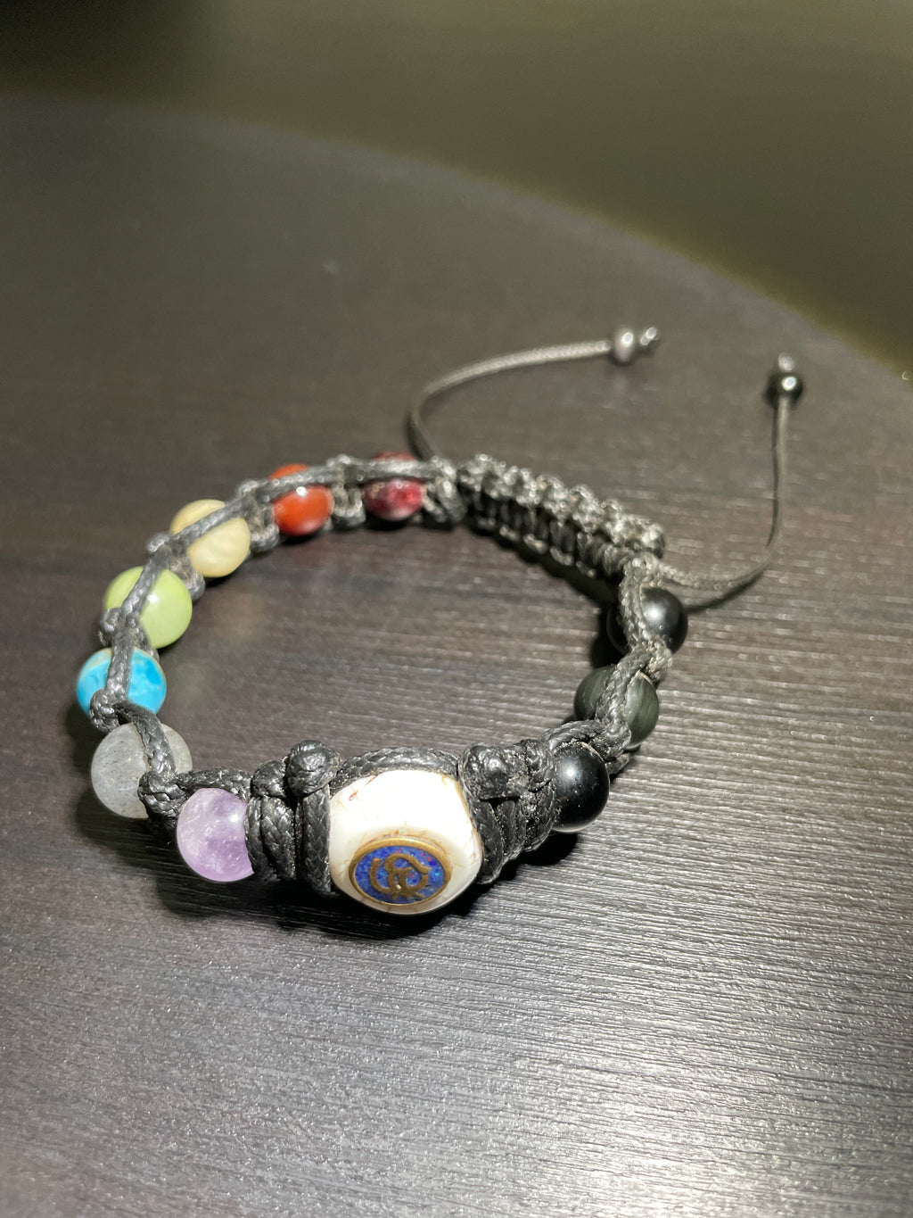 Nepal Shell, 7 Chakras, Om Mani Padme Hum Handmade Bracelet